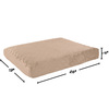 Pet Adobe Pet Adobe Orthopedic Memory Foam 26x19 Pet Bed, Tan 704657GRC